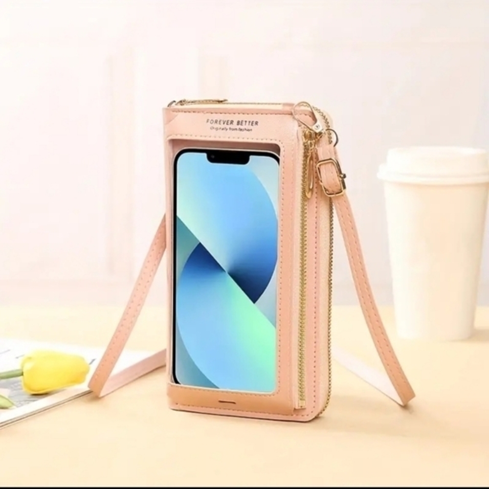 Small Crossbody Bag Touch Screen‎ Phone Case, Cellphone Purse Wallet PU Leather
